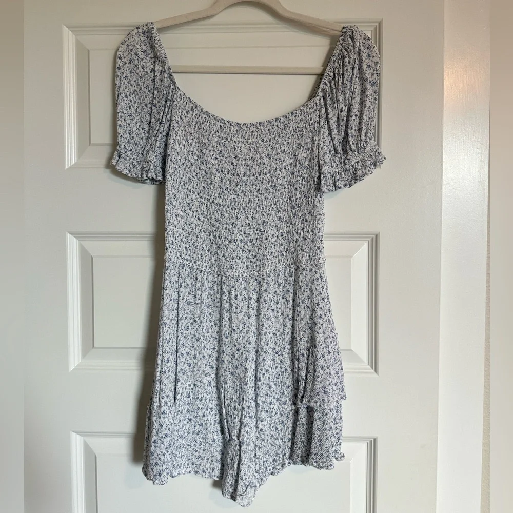 Altar'd State Blue and White Romper - Picture 2 of 3